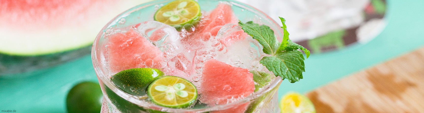 Rezept: Wassermelonen Mojito, Cocktails &amp; Drinks | mixable.de