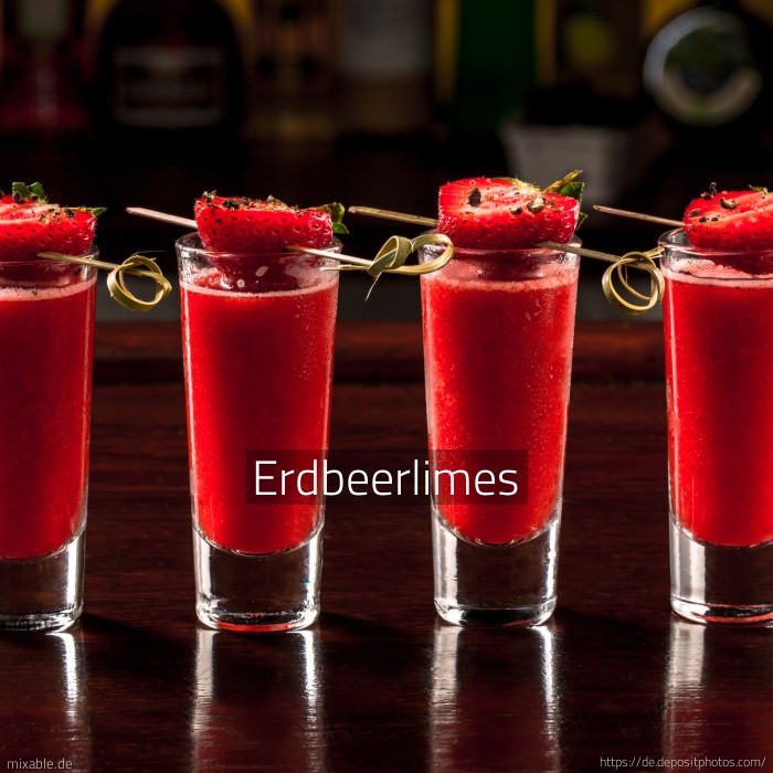 Rezept: Erdbeerlimes, Cocktails &amp; Drinks | mixable.de