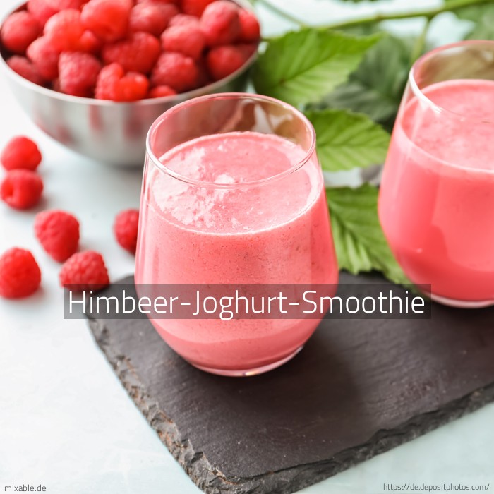 Rezept: Himbeer-Joghurt-Smoothie, Cocktails &amp; Drinks | mixable.de