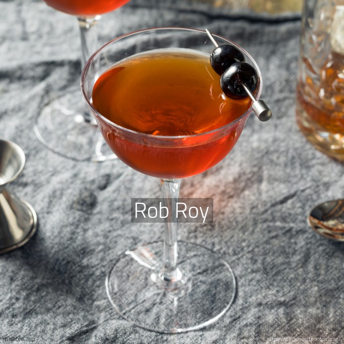 rob roy drink recipe
